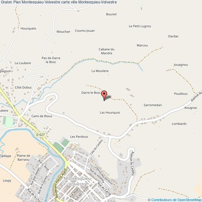 Plan MontesquieuVolvestre carte ville MontesquieuVolvestre