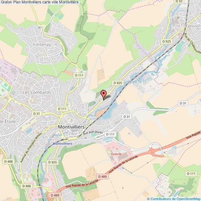 Plan Montivilliers carte ville Montivilliers