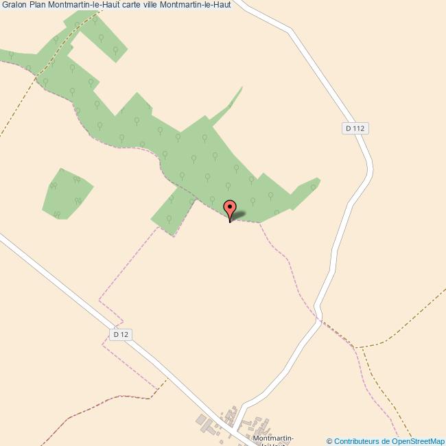 Plan MontmartinleHaut carte ville MontmartinleHaut