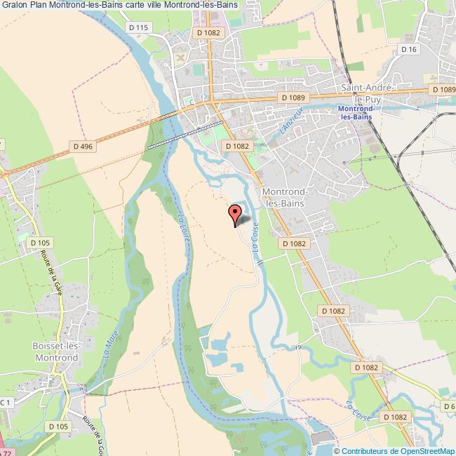 Plan MontrondlesBains carte ville MontrondlesBains