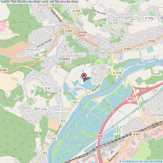 Plan MoulinslèsMetz carte ville MoulinslèsMetz