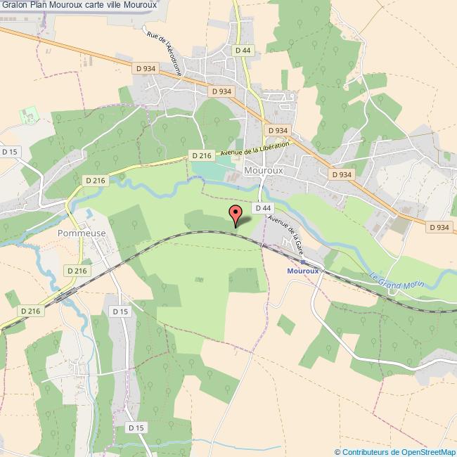 Plan Mouroux carte ville Mouroux