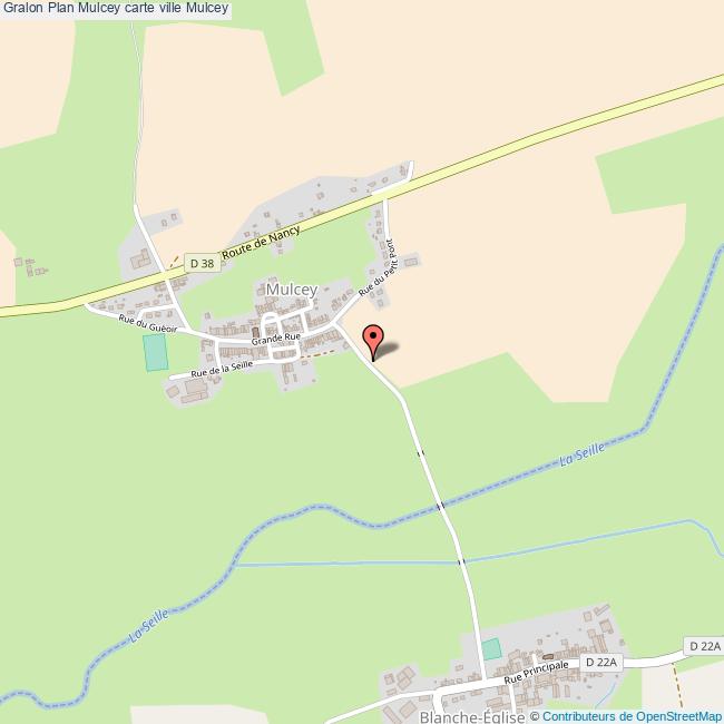 Plan Mulcey carte ville Mulcey