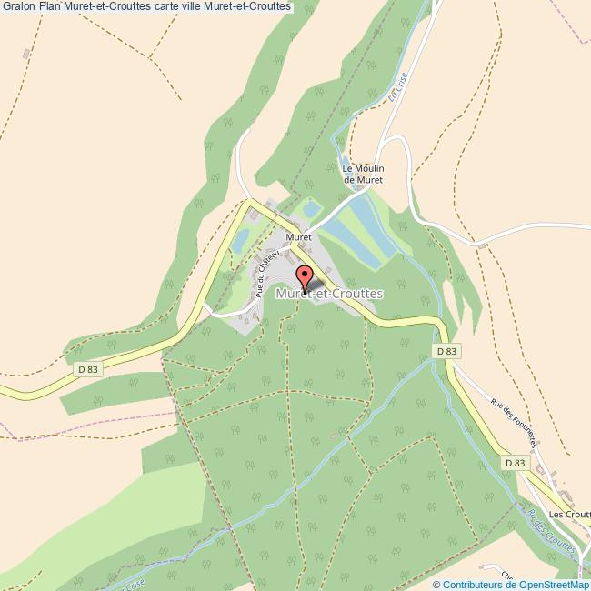 Plan MuretetCrouttes carte ville MuretetCrouttes