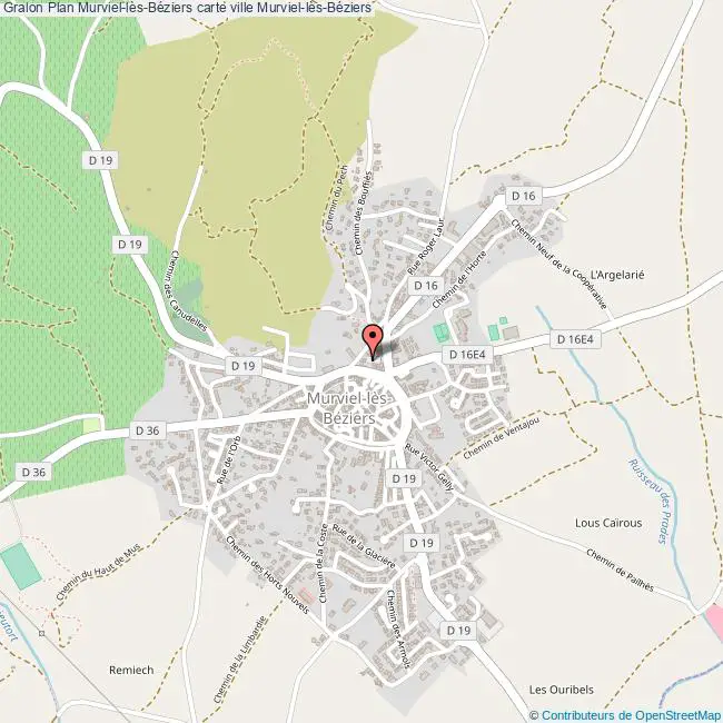 plan ville Murviel-lès-Béziers
