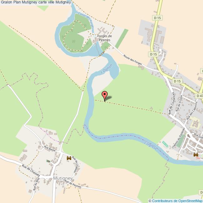 Plan Mutigney carte ville Mutigney