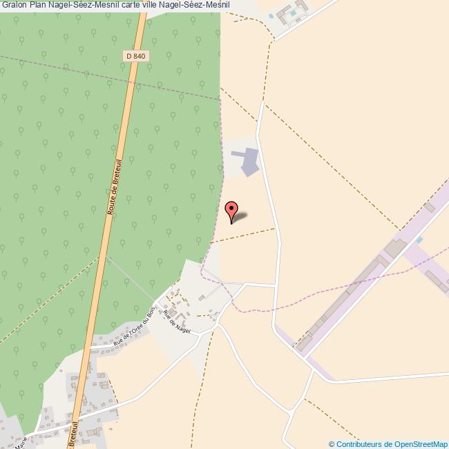 Plan NagelSéezMesnil carte ville NagelSéezMesnil