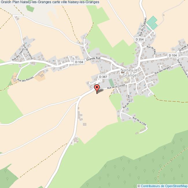 Plan NaiseylesGranges carte ville NaiseylesGranges