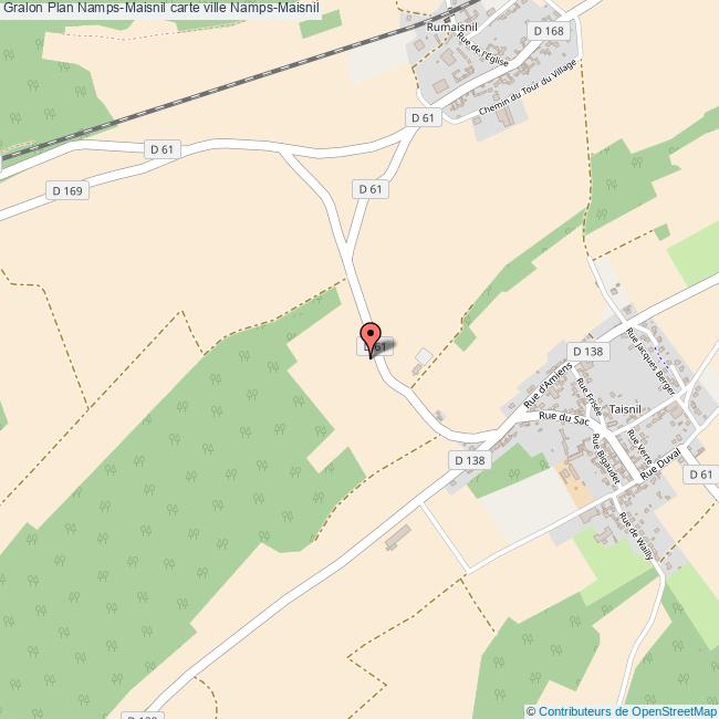 Plan NampsMaisnil carte ville NampsMaisnil