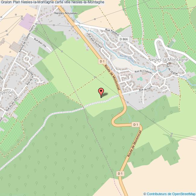 plan Nesles-la-Montagne