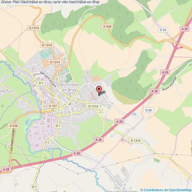 plan Neufchâtel-en-Bray