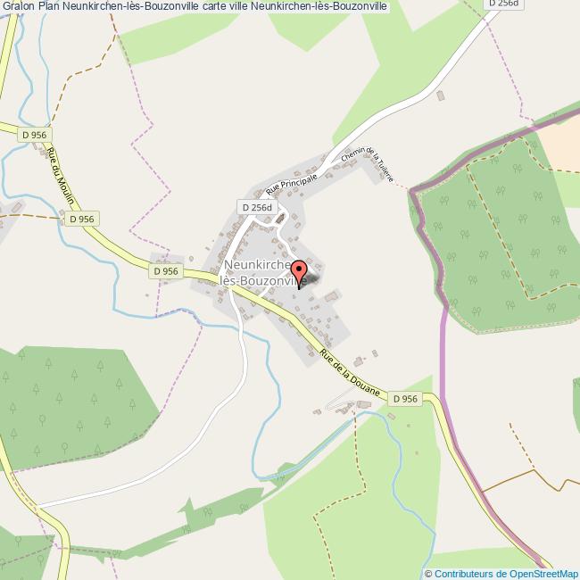 plan Neunkirchen-lès-Bouzonville
