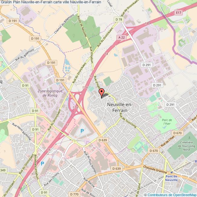 Plan NeuvilleenFerrain carte ville NeuvilleenFerrain