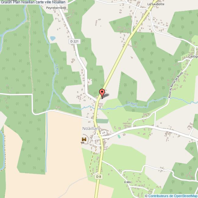 Plan Noaillan carte ville Noaillan