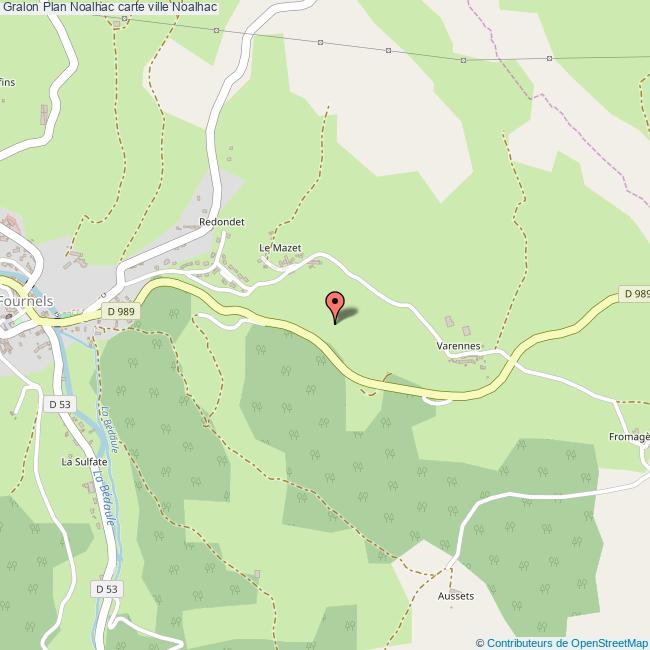 Plan Noalhac carte ville Noalhac