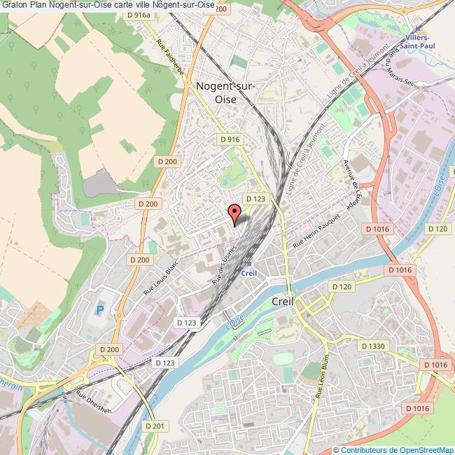 Plan NogentsurOise carte ville NogentsurOise