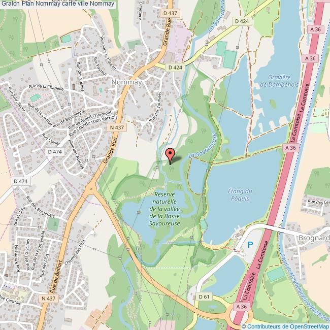 Plan Nommay carte ville Nommay