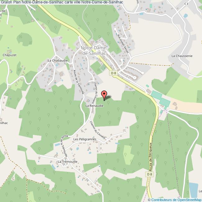 Plan NotreDamedeSanilhac carte ville NotreDamedeSanilhac