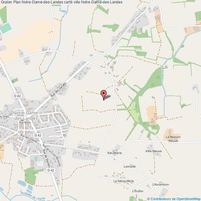 Plan NotreDamedesLandes carte ville NotreDamedesLandes