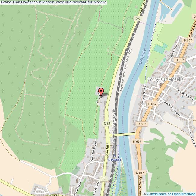 Plan NovéantsurMoselle carte ville NovéantsurMoselle