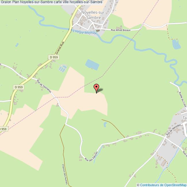 Plan NoyellessurSambre carte ville NoyellessurSambre