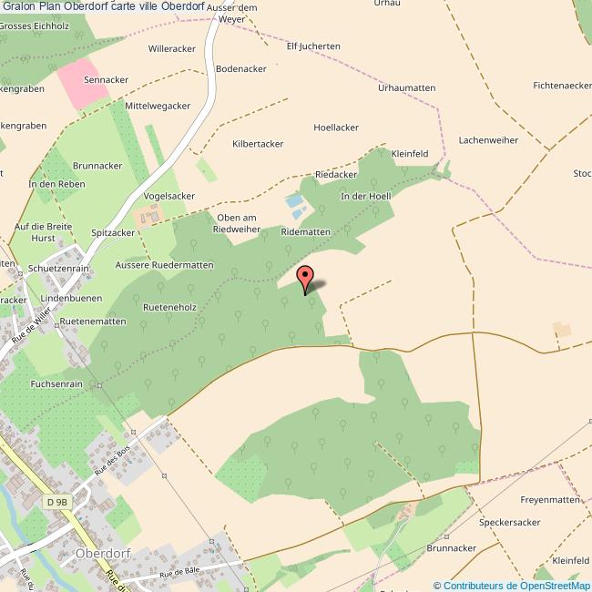 Plan Oberdorf carte ville Oberdorf