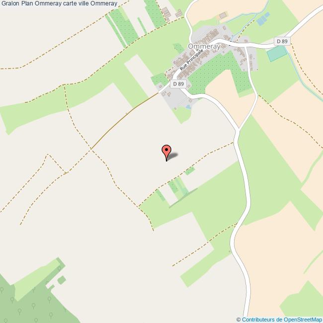 Plan Ommeray carte ville Ommeray