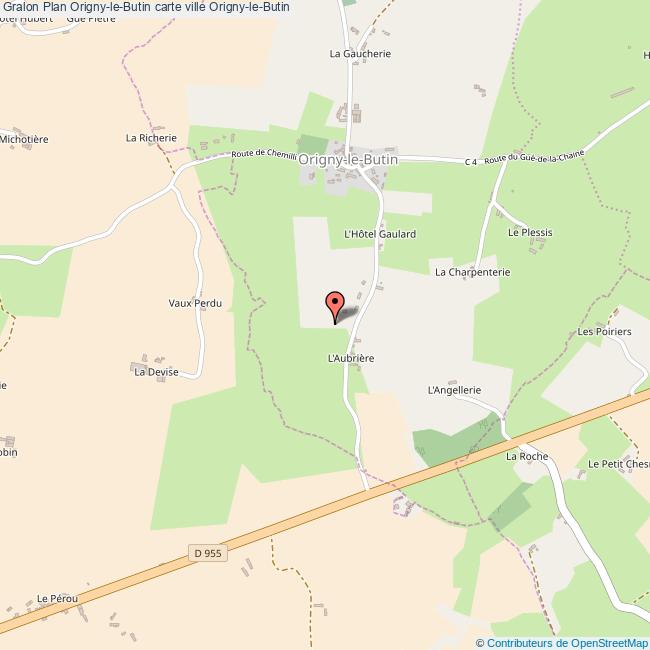 Plan OrignyleButin carte ville OrignyleButin