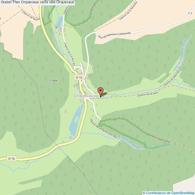 Plan Orquevaux carte ville Orquevaux