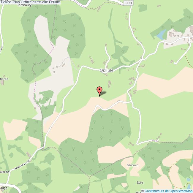Plan Orriule carte ville Orriule