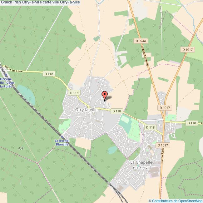 Plan Orry La Ville Carte Ville Orry La Ville
