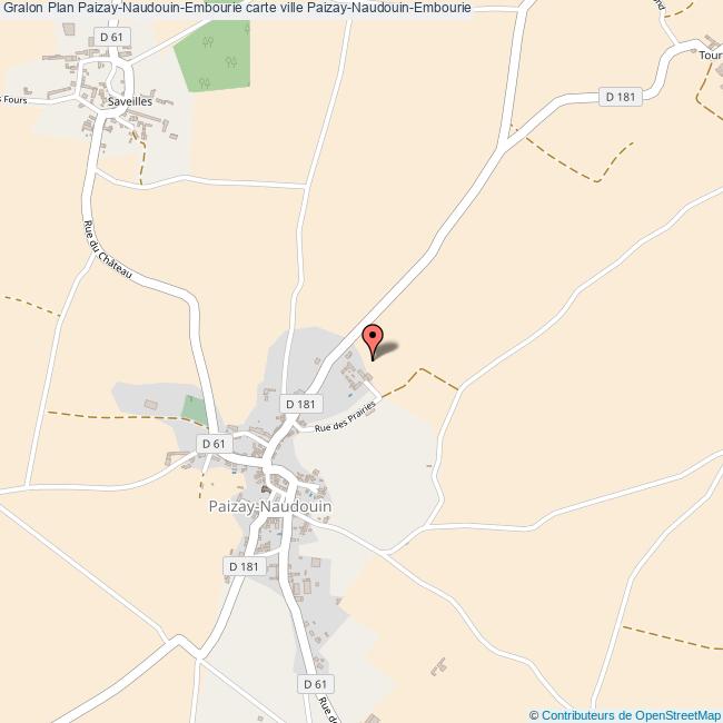 plan Paizay-Naudouin-Embourie