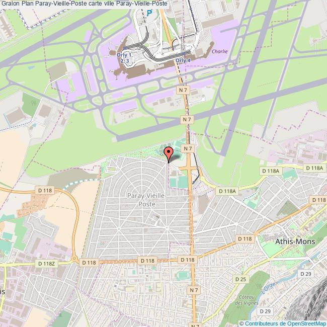 Plan Paray Vieille Poste Carte Ville Paray Vieille Poste