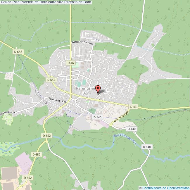Plan De La Ville De Parentis Plan De La Ville De Parentis