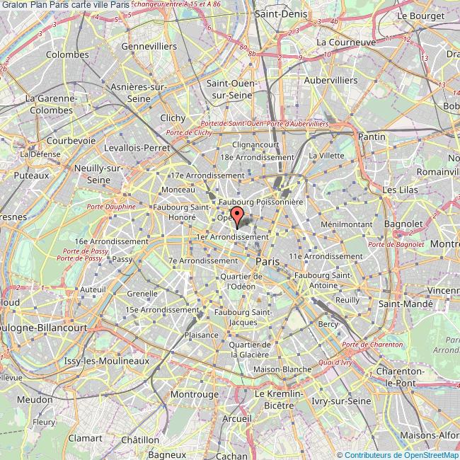 plan des rues de paris