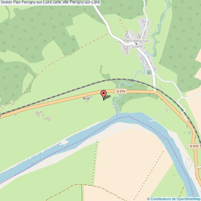 Plan PerrignysurLoire carte ville PerrignysurLoire
