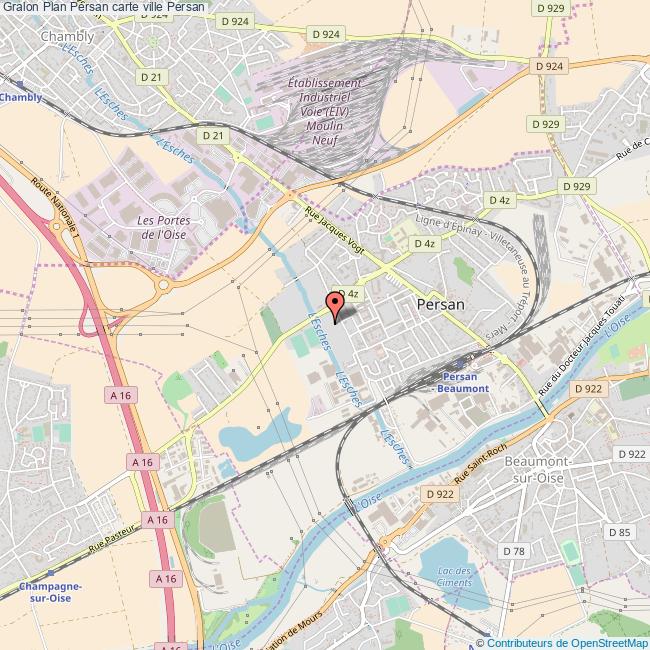 Plan Persan Carte Ville Persan Plan Persan Carte Ville Persan