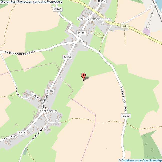 Plan Pierrecourt carte ville Pierrecourt