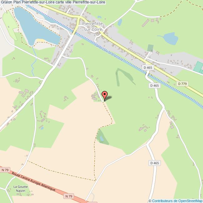 Plan PierrefittesurLoire carte ville PierrefittesurLoire