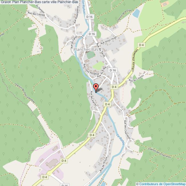 Plan PlancherBas carte ville PlancherBas