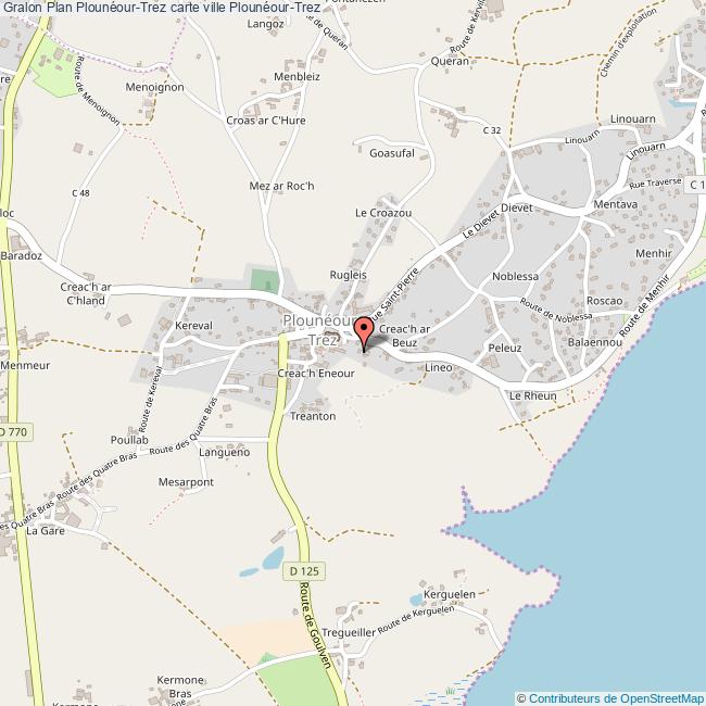 plan Plounéour-Trez