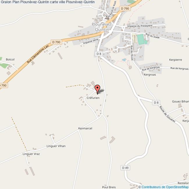 plan Plounévez-Quintin