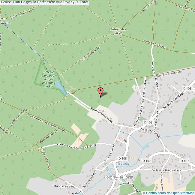 plan Poigny-la-Forêt