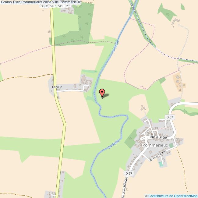 Plan Pommérieux carte ville Pommérieux