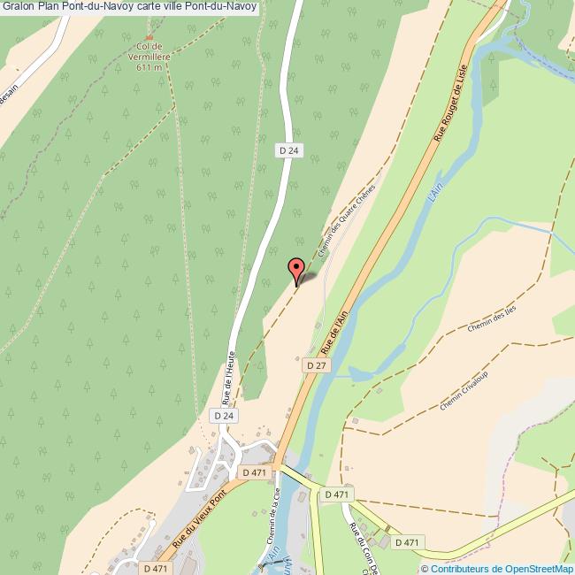 Plan PontduNavoy carte ville PontduNavoy