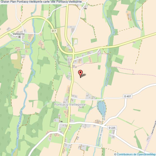 Plan PontiacqViellepinte carte ville PontiacqViellepinte