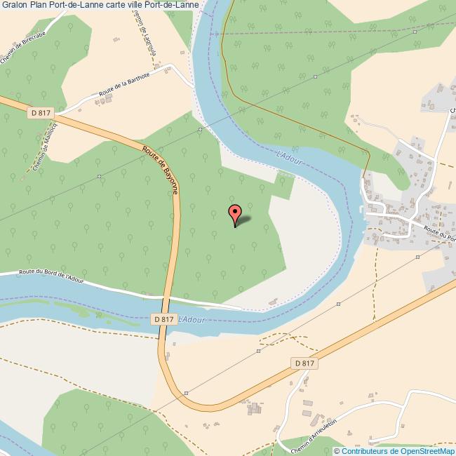 Plan PortdeLanne carte ville PortdeLanne