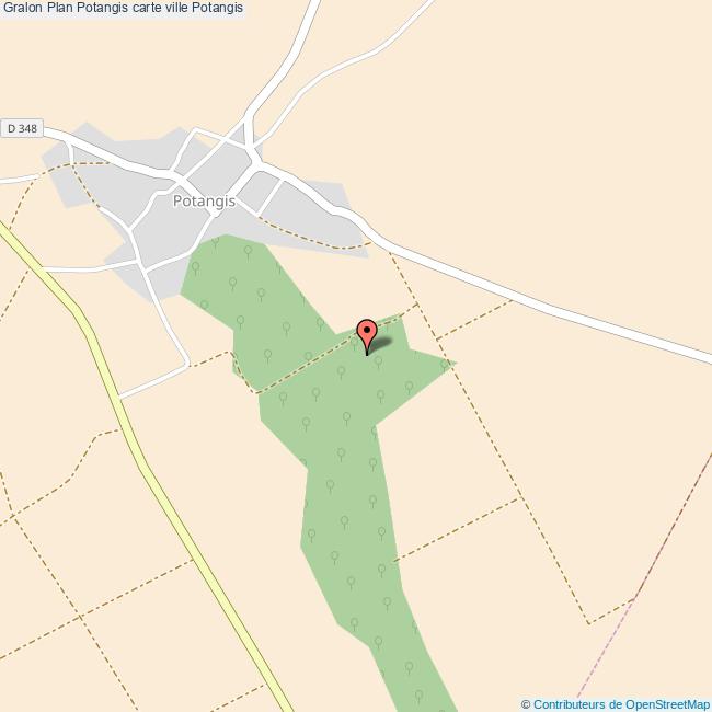 Plan Potangis carte ville Potangis