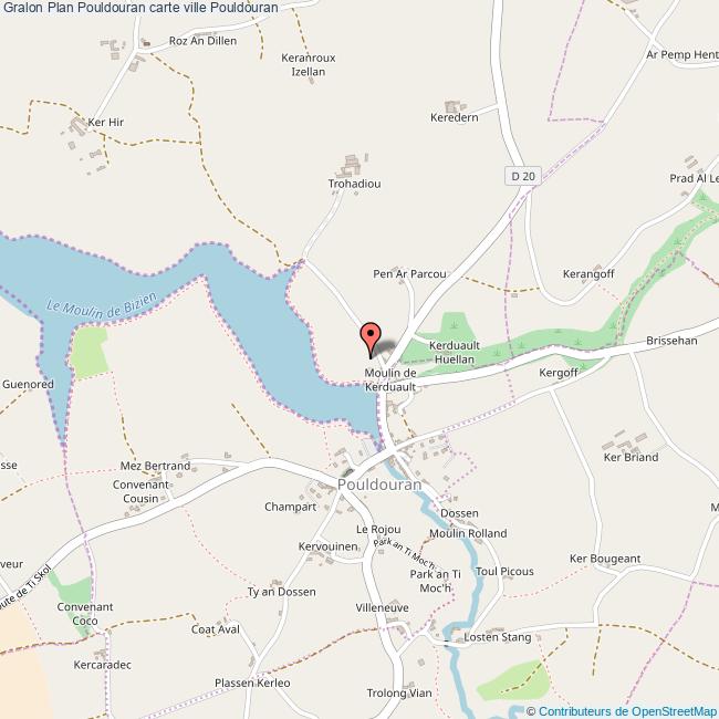 Plan Pouldouran carte ville Pouldouran