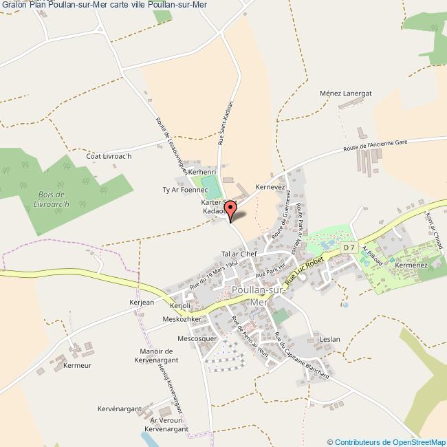 plan Poullan-sur-Mer